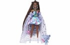 Barbie Puppe Extra Fancy im lila Kleid mit Teddymuster
