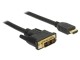 DeLock Kabel DVI-D - HDMI, 5 m, Kabeltyp: Anschlusskabel
