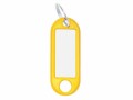 WEDO Schlüsselanhänger 18 mm mit Ring, Gelb, 100 Stück