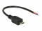 Bild 1 DeLock USB-Stromkabel Micro-USB B - Offen 0.1 m