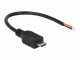 Bild 2 DeLock USB-Stromkabel Micro-USB B - Offen 0.1 m