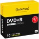 INTENSO   DVD+R Slim               4.7GB - 4811652   16x Printable           10 Pcs