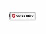 Swiss Klick Kennzeichenhalter Hochformat Vorderseite Chrom Glanz