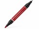 Faber-Castell Tuschestift Pitt Artist Pen Dual Dunkelrot, Set: Ja