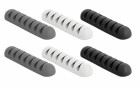 DeLock Kabelhalter 4 mm, 3x2 Stück, weiss, grau, schwarz