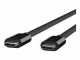 Belkin Thunderbolt 3 Cable [USB-C, 40Gbps, 100W, 5K] 0.8m - black