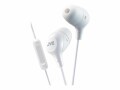 JVC In-Ear-Kopfhörer HA-FX38M – Weiss, Detailfarbe: Weiss