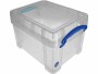 Really Useful Box Aufbewahrungsbox 3 Liter Transparent, Breite: 24.5 cm