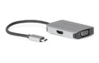 DeLock 2-Port Signalsplitter USB Typ-C zu HDMI/VGA, Anzahl Ports