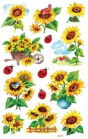 Z-DESIGN Sticker Creative 54171 Sonnenblumen 2 Stück, Kein