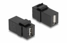 DeLock Keystone-Modul USB 2.0 A Schwarz, Modultyp: Keystone