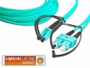 Lightwin LWL-Patchkabel LC-SC, Multimode, OM3, 50cm, Datenanschluss