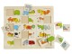 Beleduc Puzzle Match & Mix Transport / Tiere, Sprache