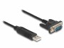 DeLock Serial-Adapter USB-A Stecker - Seriell Buchse