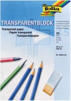 FOLIA     FOLIA Transparentpapier A4 03.8000.25 80/85g 25 Blatt, Kein