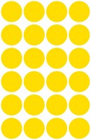 AVERY ZWECKFORM Markierungspunkte gelb 3007 96 Stück 18mm, Kein