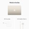 Bild 10 Apple MacBook Air 13" Polarstern, M2 Chip 8-Core CPU und 10-Core GPU, 8 GB RAM, 512 GB (MLY23)