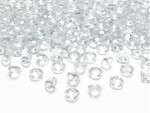 Partydeco Streudeko Diamanten 1.2 cm, 100 Stück, Transparent, Motiv