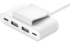 BELKIN USB-Hub 4-Port USB Charge Weiss, Stromversorgung: Keine