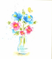 ABC Glückwunschkarte Vase 1120001300 15x15cm, Kein