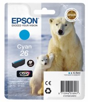 Epson Tintenpatrone cyan T261240 XP 700/800 300 Seiten, Kein