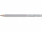 Faber-Castell Bleistift Jumbo Grip 2001 HB, Silber, Strichstärke: Keine