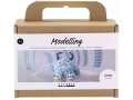 Creativ Company Modellier-Set Monster Hellblau, Packungsgrösse: 1 Stück