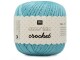 Rico Design Häkel- und Strickgarn Essentials Crochet 50 g, Türkis