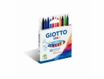 Giotto Wachsmalstifte 12 Stück, Mehrfarbig, Verpackungseinheit
