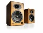 audioengine Regallautsprecher Paar A5+ Bambus, Detailfarbe: Braun