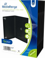 MEDIARANG DVD Hüllen,schwarz, 5er Pack BOX30  wurde bei