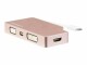 StarTech.com - USB-C Multiport Video Adapter - 4-in-1 USB-C Adapter Rose Gold