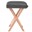 Bild 2 vidaXL Massage-Klapphocker 12 cm dicker Sitz & 2 Nackenrollen Schwarz