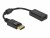 Bild 1 DeLock Adapter Passiv DisplayPort - HDMI, Kabeltyp: Adapter