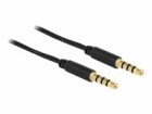 DeLock 3m Stereo Klinken Kabel 4-Pol, Typ