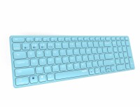 RAPOO     RAPOO E9700M ultraslim keyboard 12135 wireless, Blue, Kein