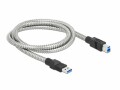 DeLock USB 3.1-Kabel Metalmantel USB A - USB B