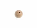 Rico Design Holzperlen Gebohrt 10 mm Nature, 60 Stück