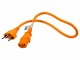FURBER.power Netzkabel C13-T12 0.5 m Orange, Anzahl Leiter: 3