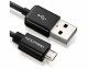 deleyCON USB2.0 Kabel, A - MicroB, 1,5m