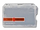 Diverse Hardware Diverse Ausweishalter S5 mit 1 Roten Schieber 10 Stück