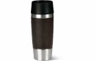 Emsa Thermobecher Travel Mug 360 ml, Braun, Material: Edelstahl