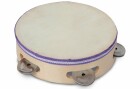 Bontempi Musikinstrument Tamburin mit Holzstruktur, Naturfell