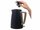 FURBER Wasserkocher Chaplin 1.7 l, Schwarz matt, Detailfarbe