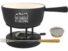 Heidi Cheese Line Käsefondue-Set The Fondue is calling 9 Teile, Schwarz