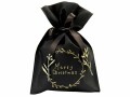 Rico Design Geschenktüte Merry Christmas 20 x 30 cm, Schwarz/Gold