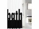 Kleine Wolke Duschvorhang Bath 180 x 200 cm, Schwarz/Weiss, Breite