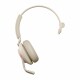 Jabra Headset Evolve2 65 Mono UC Beige, USB-A, Microsoft