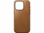 Nomad Back Cover Modern Leather iPhone 15 Pro Rostbraun