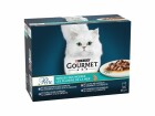 Purina Nassfutter Gourmet Perle Genuss des Meeres Fisch, 12